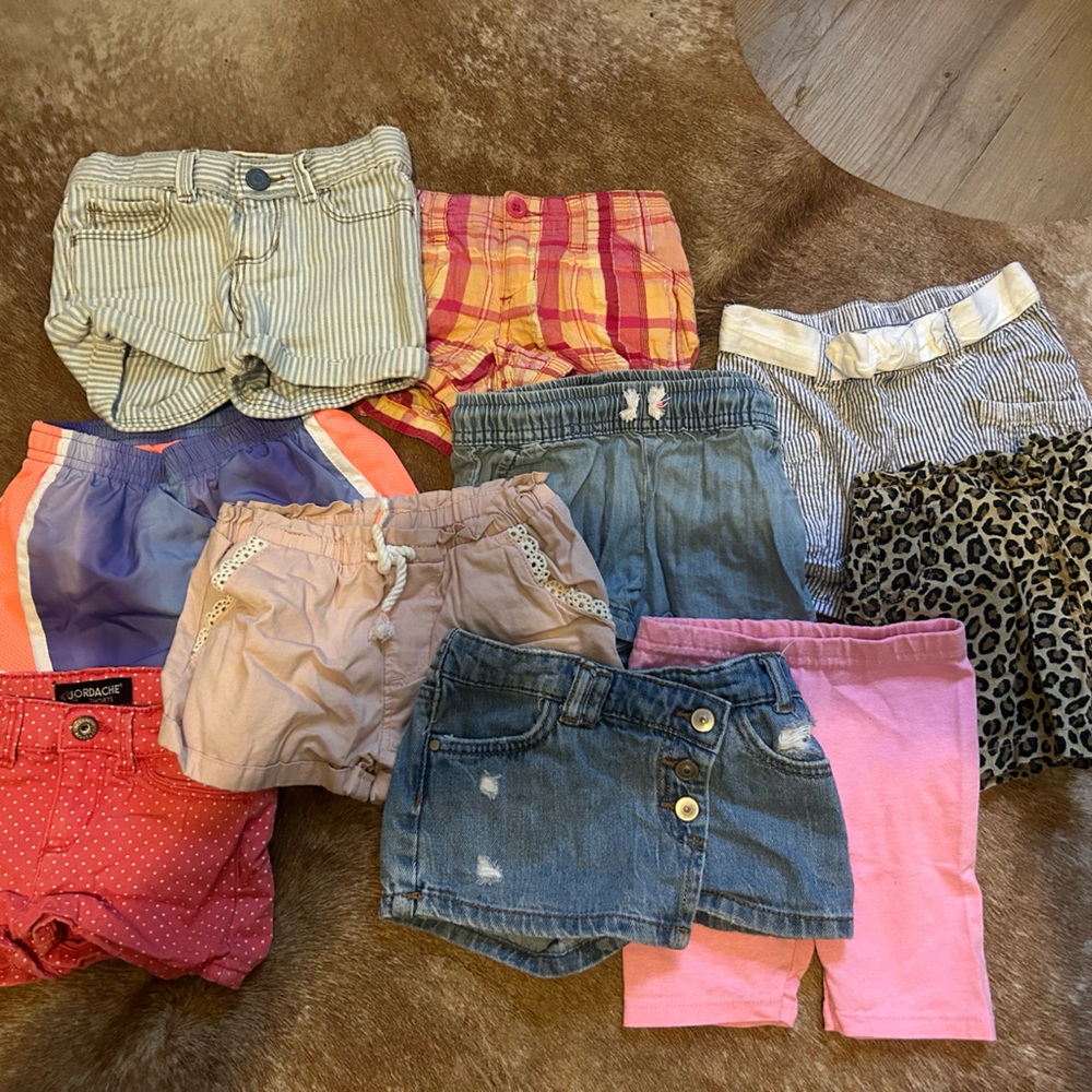 3T Girl Shorts Lot Of 10 Oshkosh, Old Navy And Others